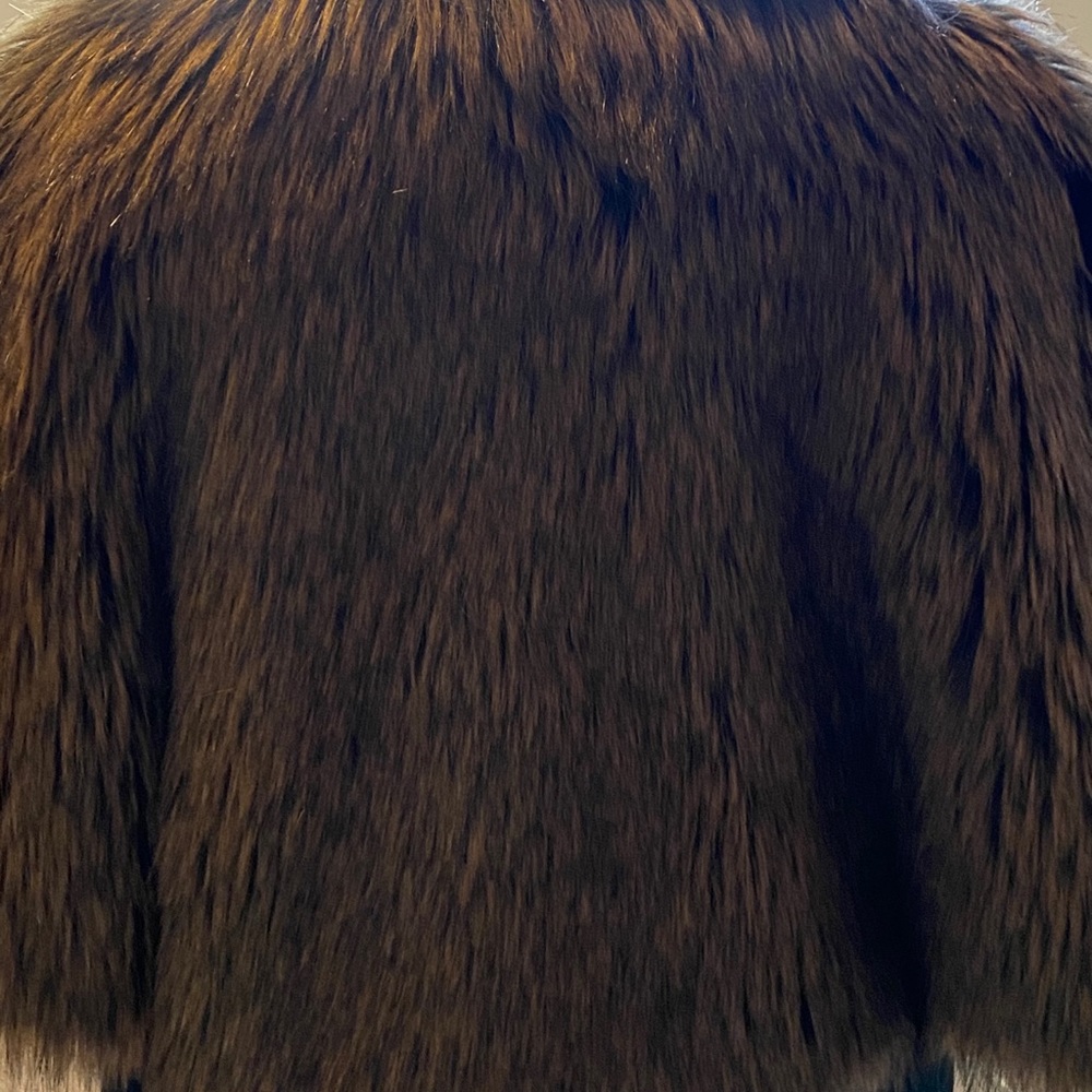 NWT faux fur cape